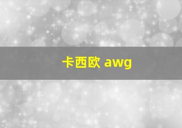 卡西欧 awg